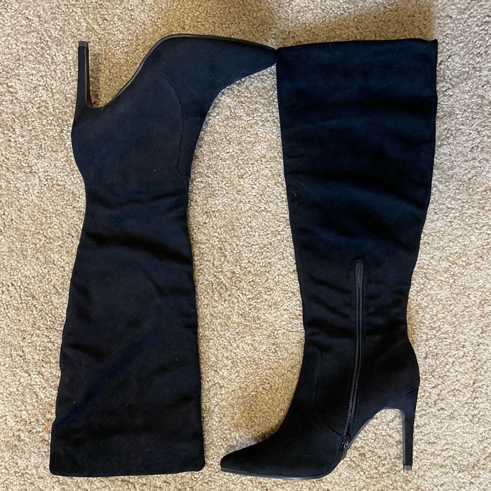 Day-Vine knee length stiletto heeled boots